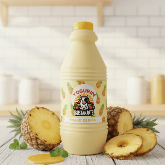 Botella de yogurt con piña Yogurin