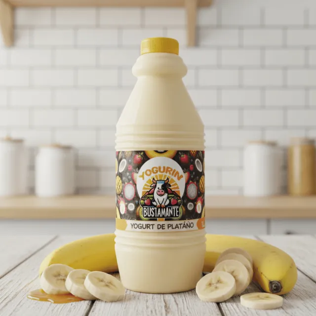 Botella de yogurt con plátano Yogurin